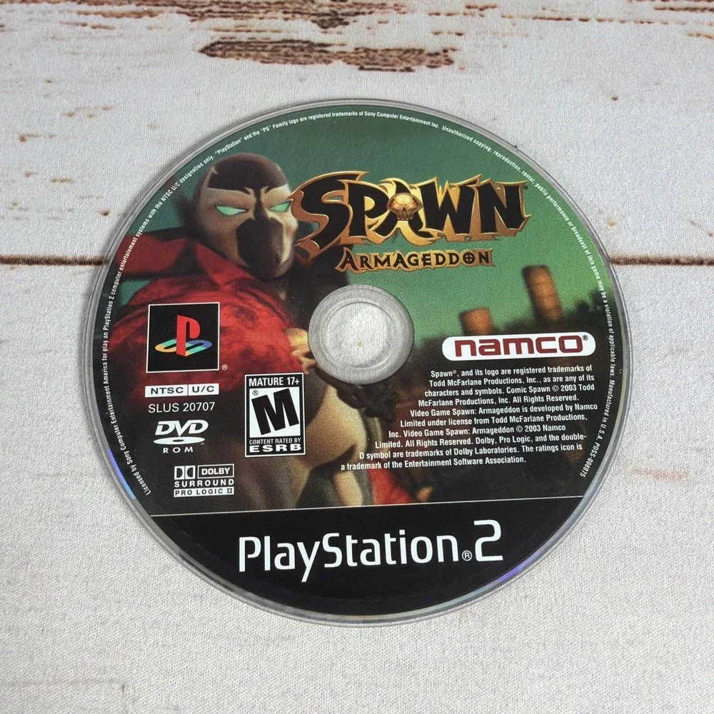 GAME PS2 PLAYSTATION 2 SPAWN ARMAGEDDON DISC ONLY NAMCO